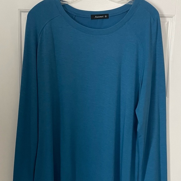 Women's Blue Long Sleeve Top - Picture 1 of 5